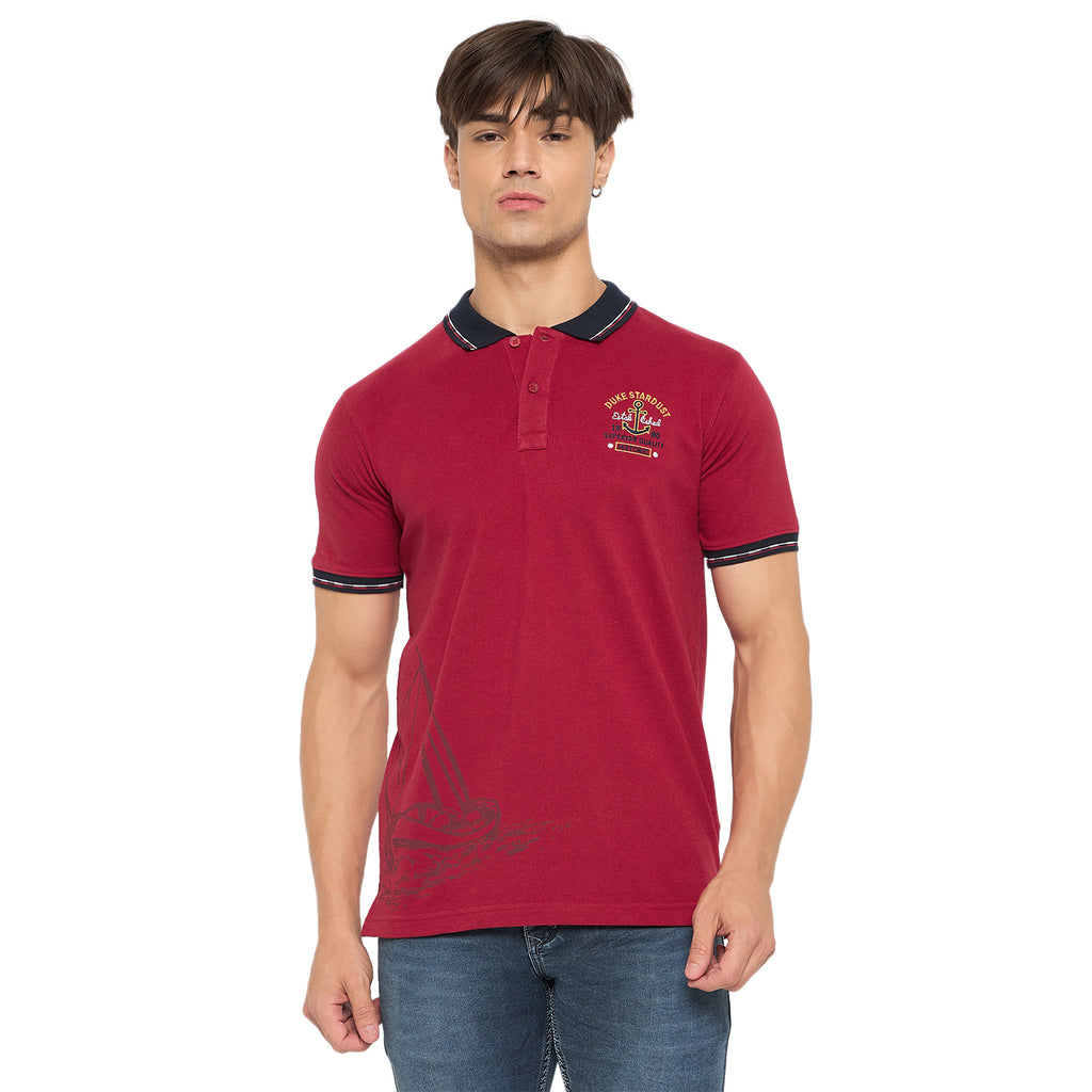 Duke Urban Men Half Sleeve Cotton T-shirt (LF7110)