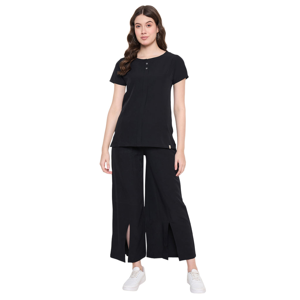 Duke Urban Women Half Sleeve Top & Palazzo Set (LFX7812)