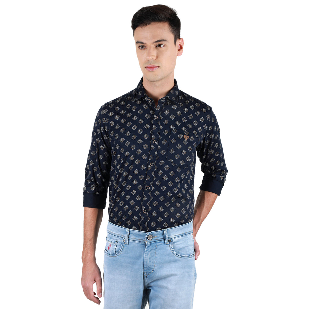 Duke Urban Men Full Sleeve Cotton Shirt (SDO3PRTB)