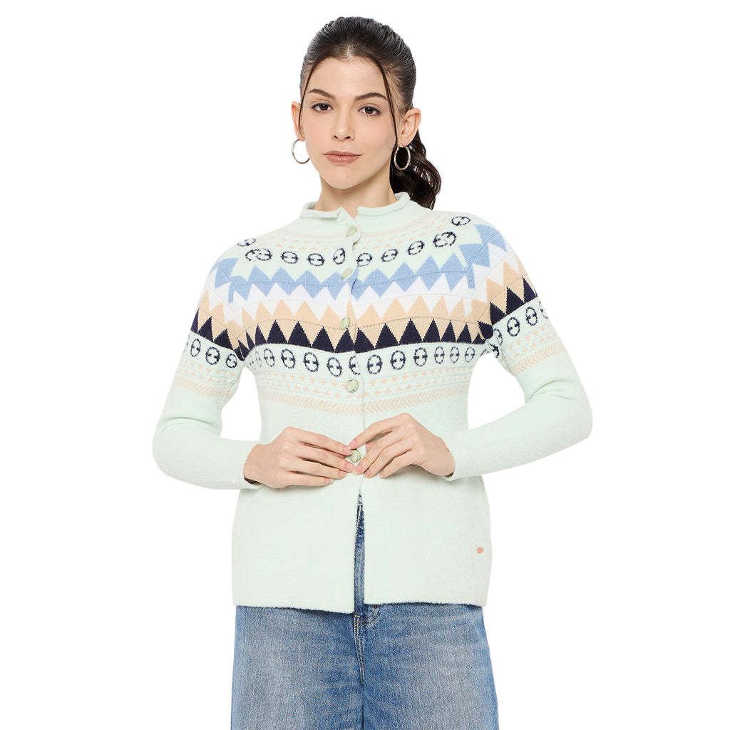 Duke Urban Women Full Sleeve Front Open Sweater (SDS1355)