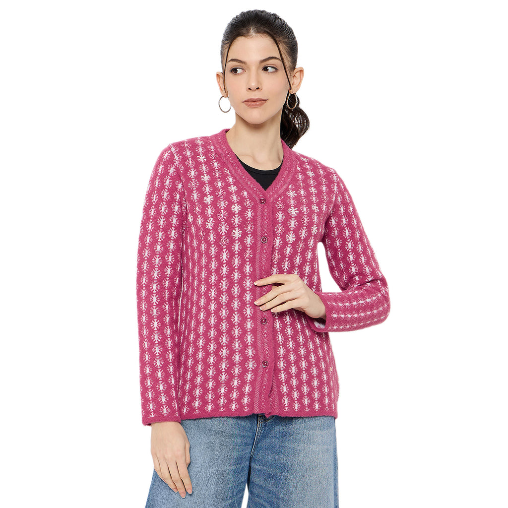 Duke Urban Women Full Sleeve Front Open Sweater (SDS1338)