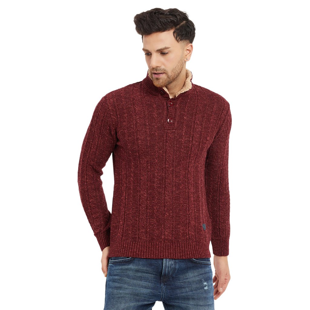 Duke Urban Men Full Sleeve Button Placket Sweater (SDS2004)