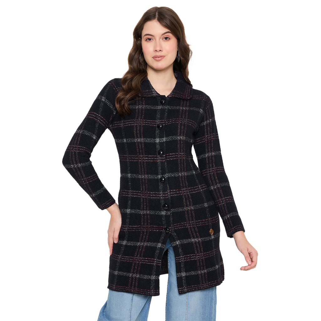 Duke Urban Women Full Sleeve Long Coat Style Sweater (SDS1297)