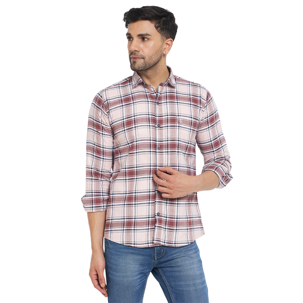 Duke Urban Men Full Sleeve Checkered Cotton Shirt (SDO8CKJ)