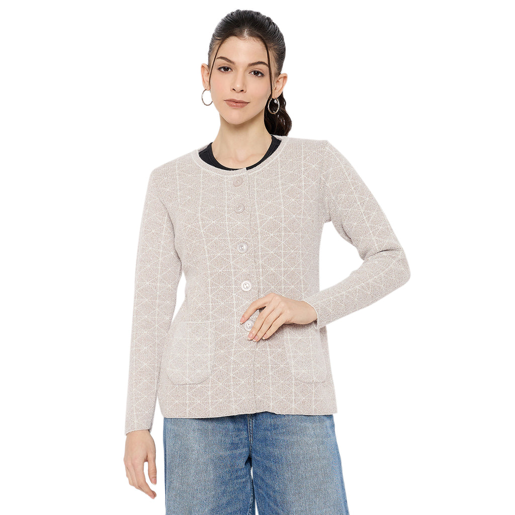 Duke Urban Women Full Sleeve Front Open Sweater (SDS1285)