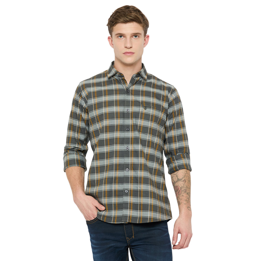 Duke Urban Men Full Sleeve Cotton Shirt (SDO8CKAI)