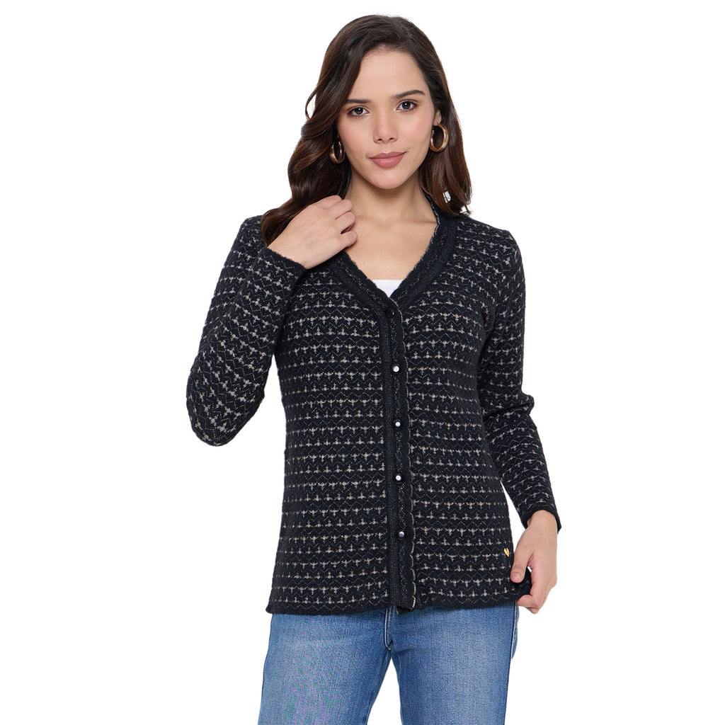 Duke Urban Women Full Sleeve Front Open Sweater (SDS1310)