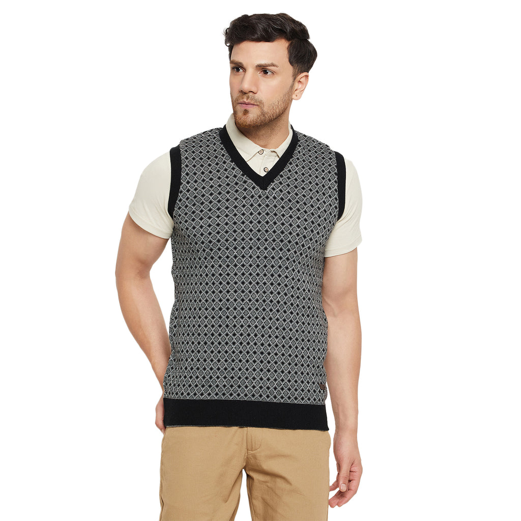 Duke Urban Men Sleeveless V Neck Reversible Sweater (SDS2175)