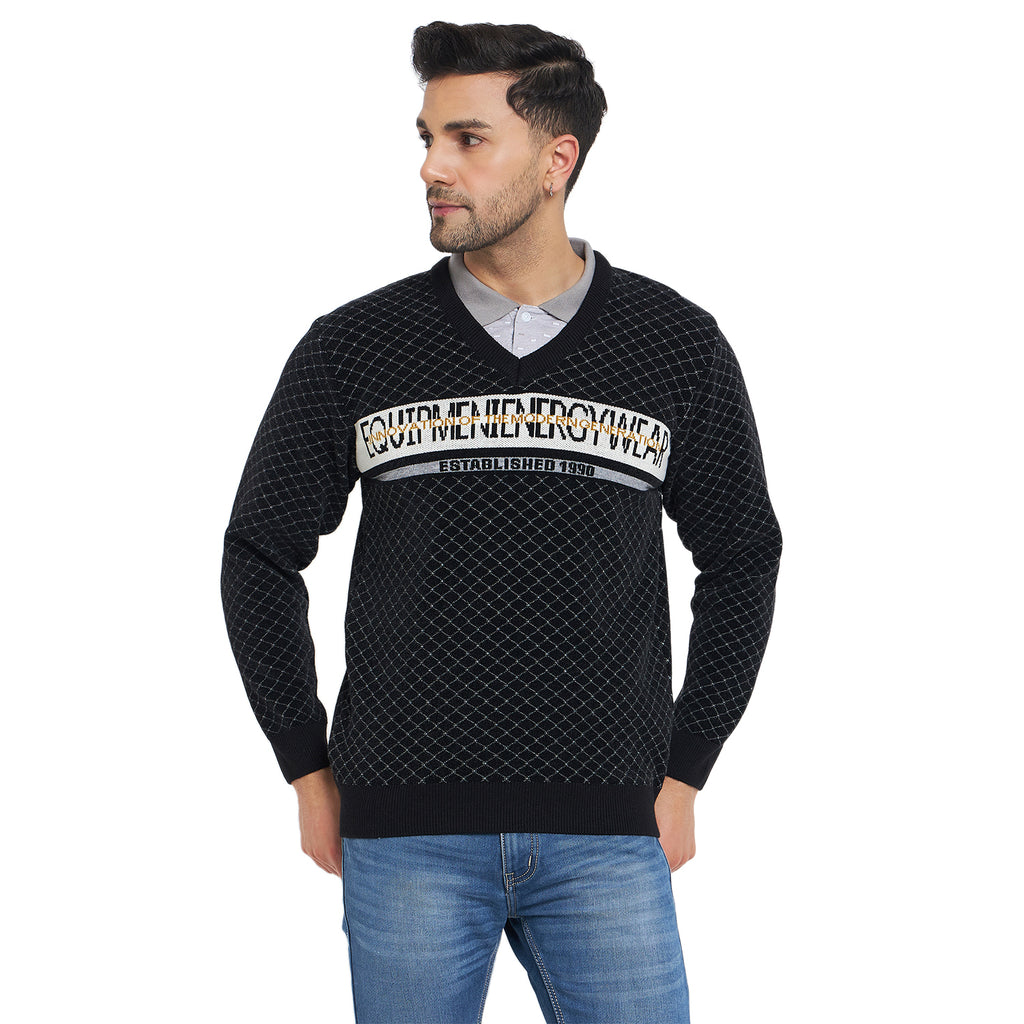 Duke Urban Men Full Sleeve V Neck Pullover (SDS2139)