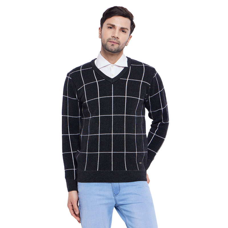 Duke Urban Men Full Sleeve V Neck Sweater (SDS2141)