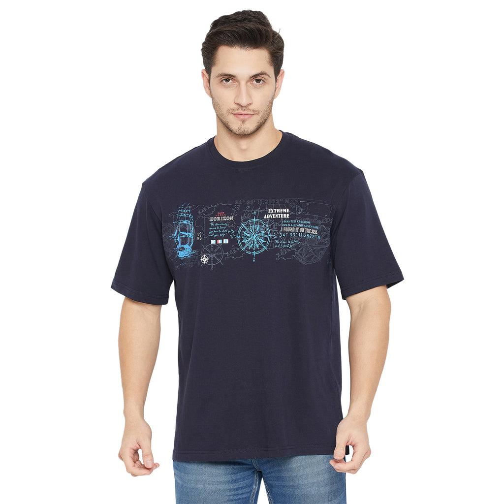 Duke Urban Men Half Sleeve Cotton T-shirt (LF7237S)