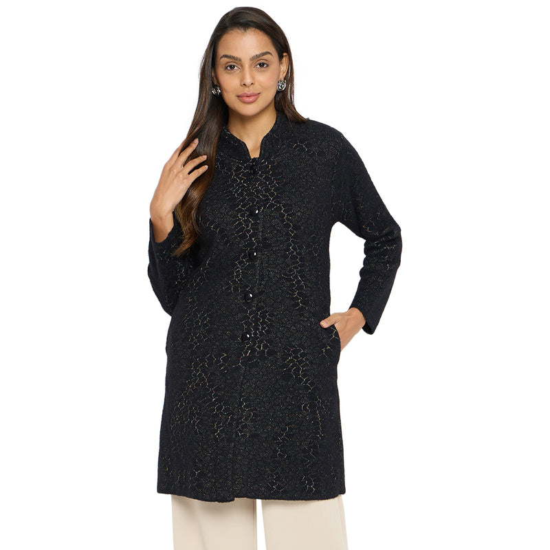 Duke Urban Women Full Sleeve Long Coat (SDS1260)