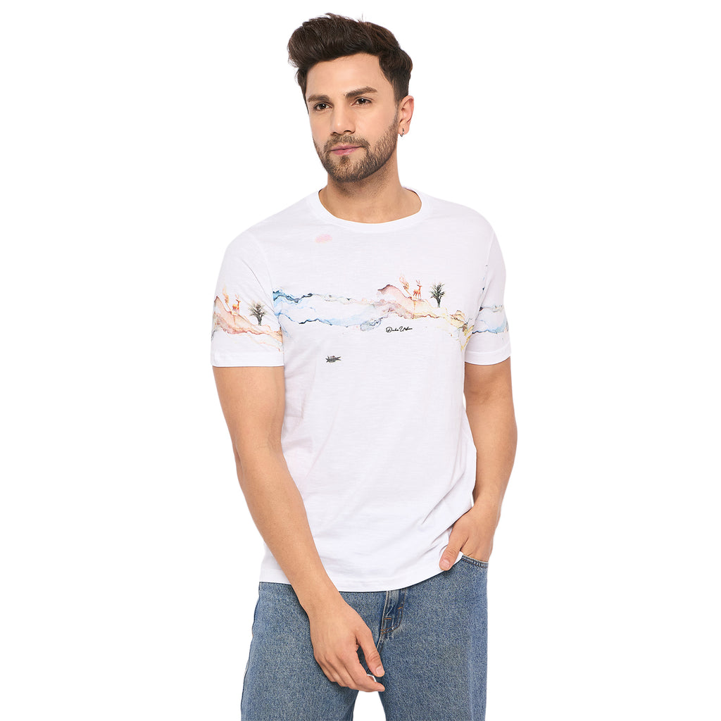 Duke Urban Men Half Sleeve Cotton T-shirt (LF7245)