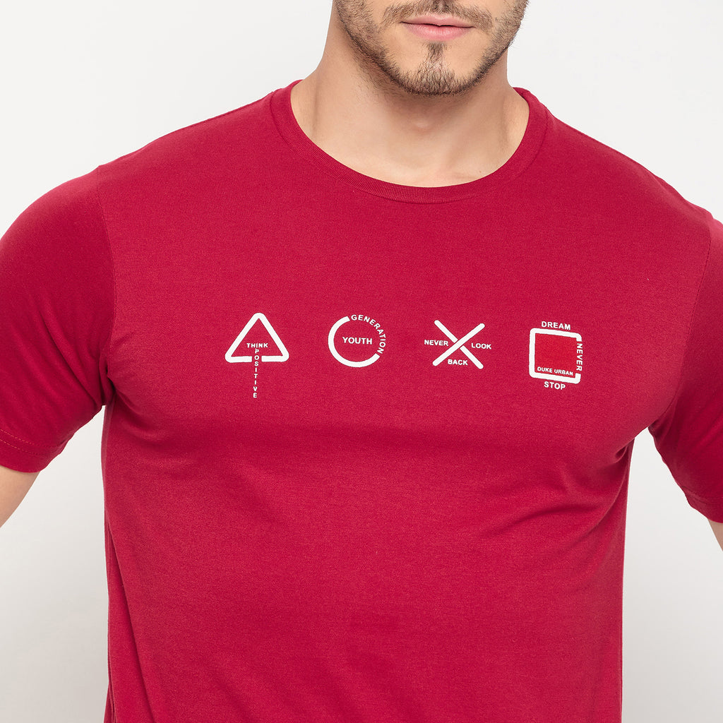 Duke Urban Men Half Sleeve Cotton Pack of 3 T-shirts  (ONSDVP42)