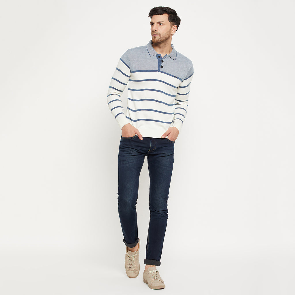 Duke Urban Men Full Sleeve Collared Neck Pullover (SDS2182)