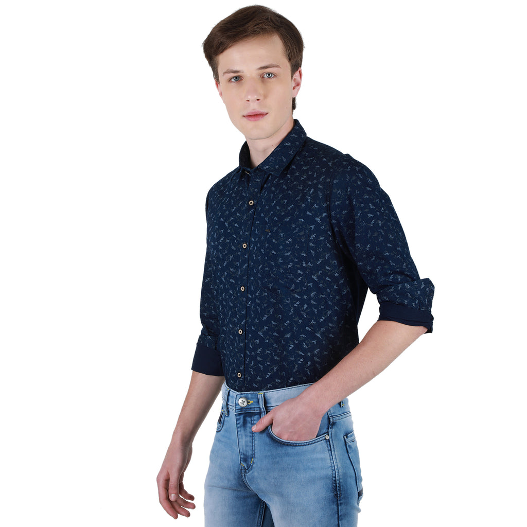 Duke Urban Men Full Sleeve Cotton Shirt (SD7PRIBQ)