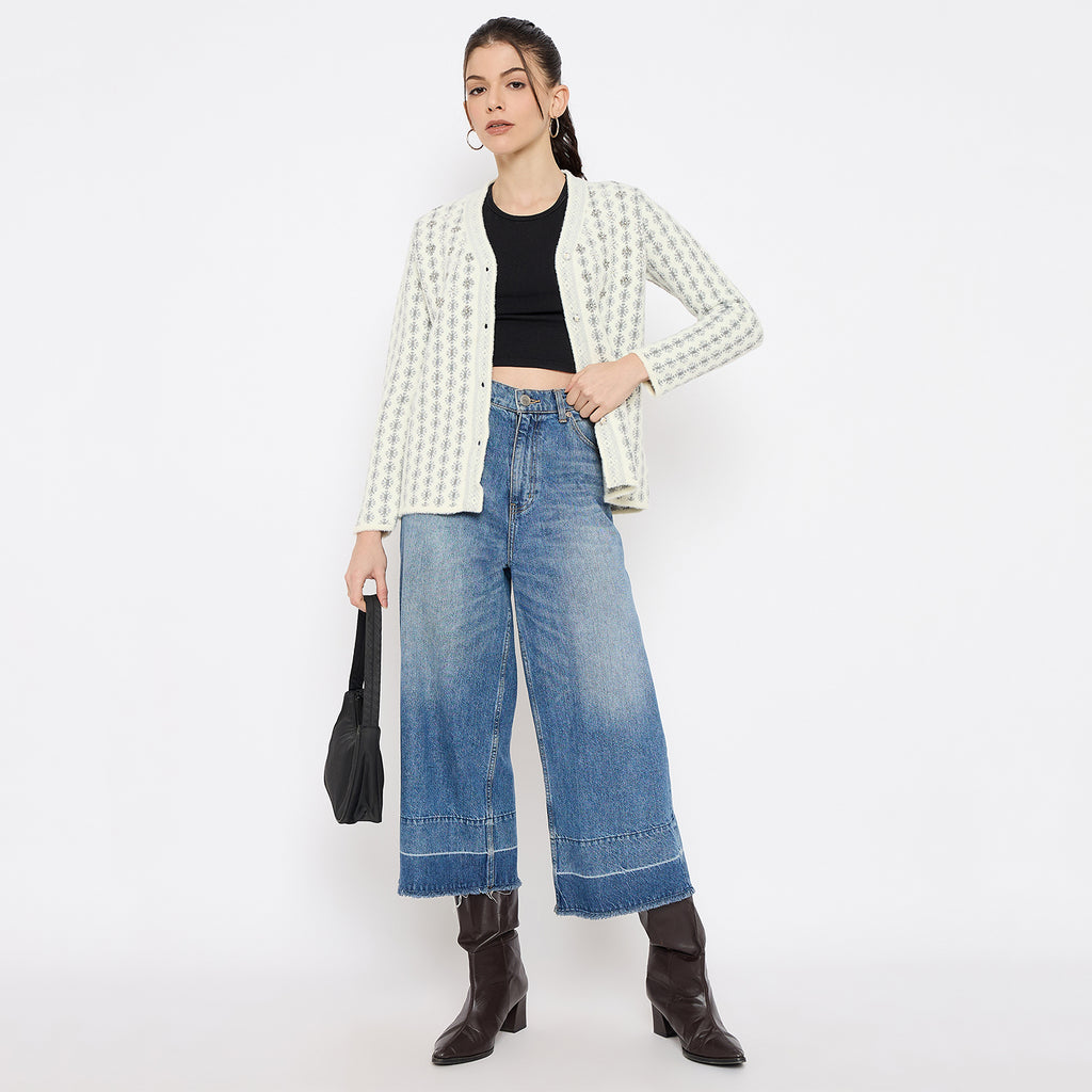 Duke Urban Women Full Sleeve Front Open Sweater (SDS1338)