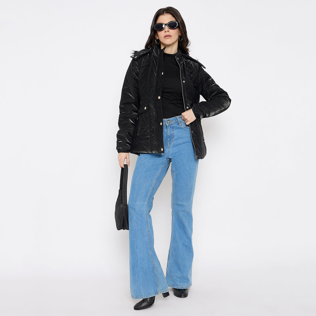 Duke Urban Women Full Sleeve Quilted Jacket (SDZ4147)