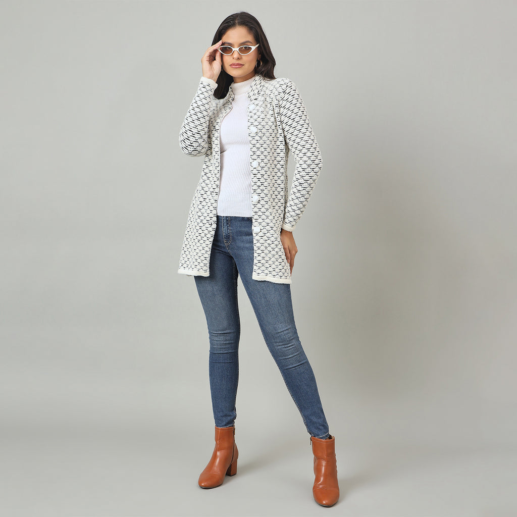 Duke Urban Women Long Coat Shortstyle Sweater (SDS1336)