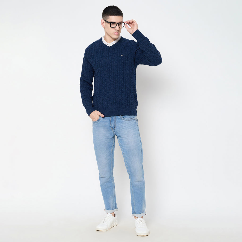 Duke Urban Men Full Sleeve V Neck Sweater (SDS2236)