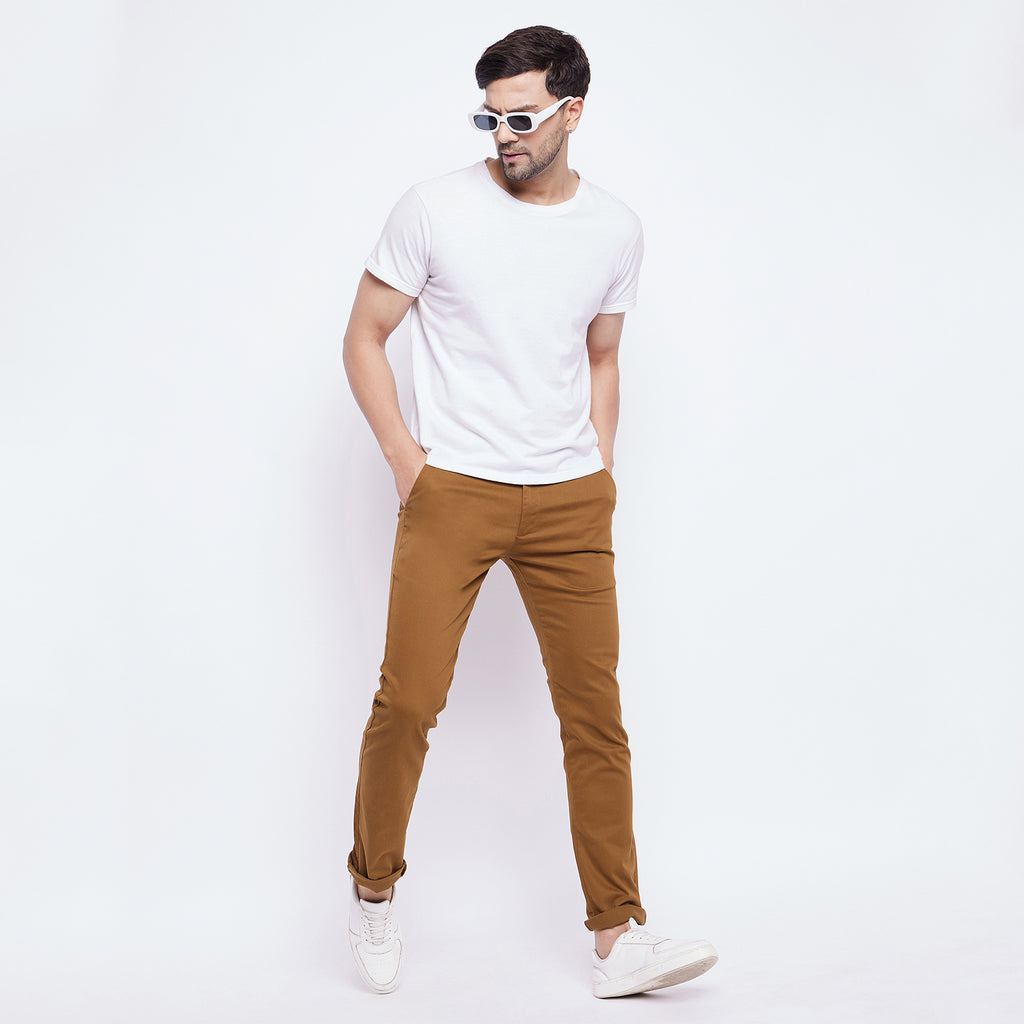 Duke Urban Men Solid Cotton Trousers (SDT4525R)