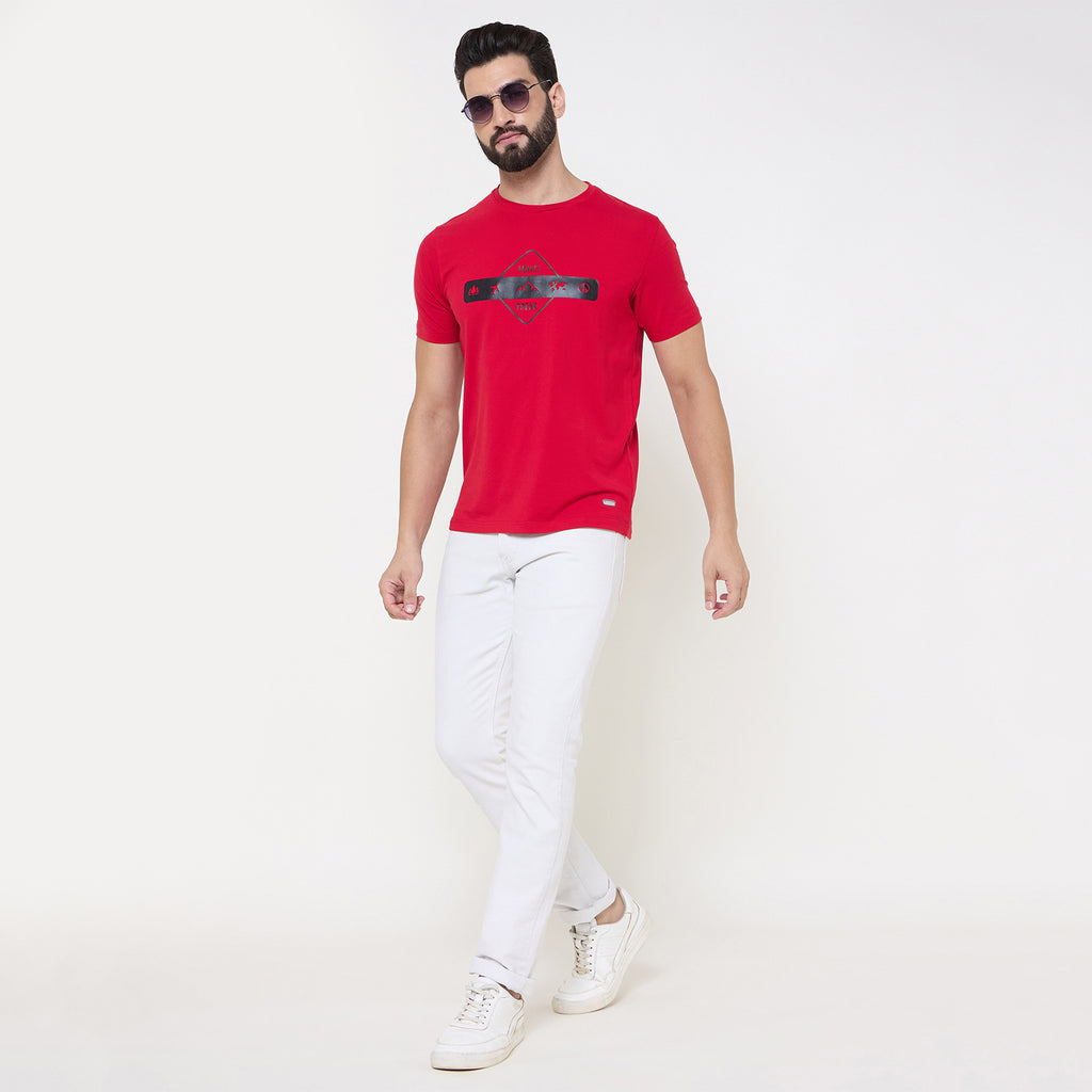 Duke Urban Men Half Sleeve Cotton Tshirt (MLF7296)