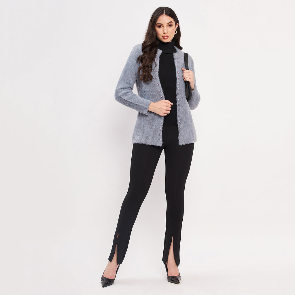 Duke Urban Women Full Sleeve Solid Shrug (LQS9791)