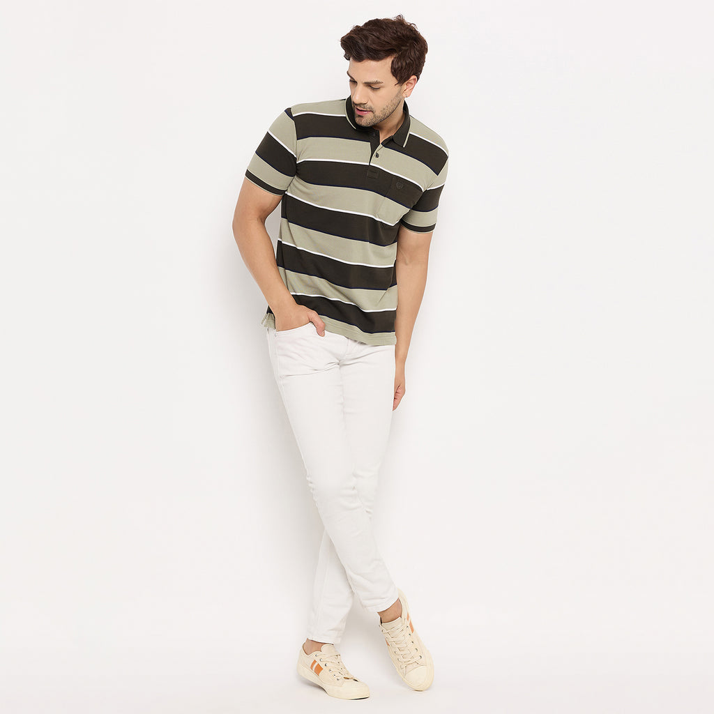 Duke Urban Men Half Sleeve Cotton T-shirt (LF7279)