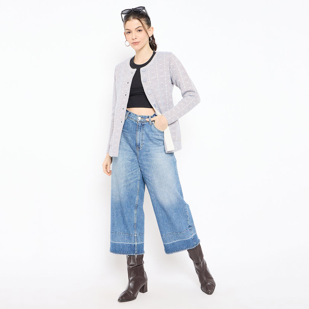 Duke Urban Women Full Sleeve Front Open Sweater (SDS1285)