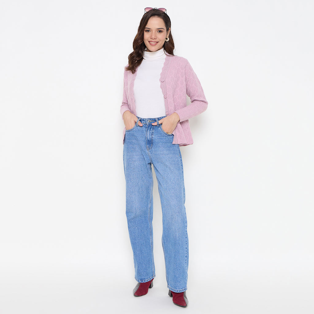 Duke Urban Women Full Sleeve Front Open Sweater (SDS1340)