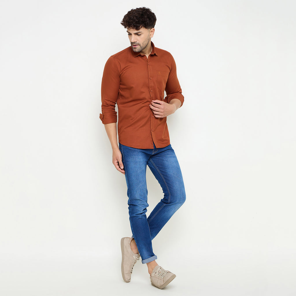 Duke Urban Men Full Sleeve Cotton Shirt (SDO8PLTA)