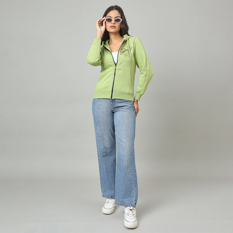 Duke Urban Women Smart fit Hooded Full Zip Sweatshirt (LFX983)