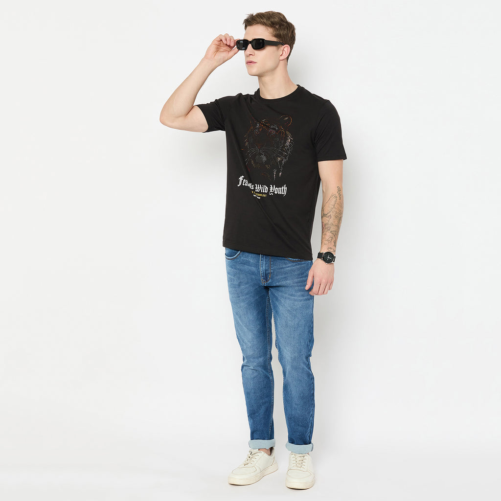 Duke Urban Men Half Sleeve Cotton Tshirt (LF7218)