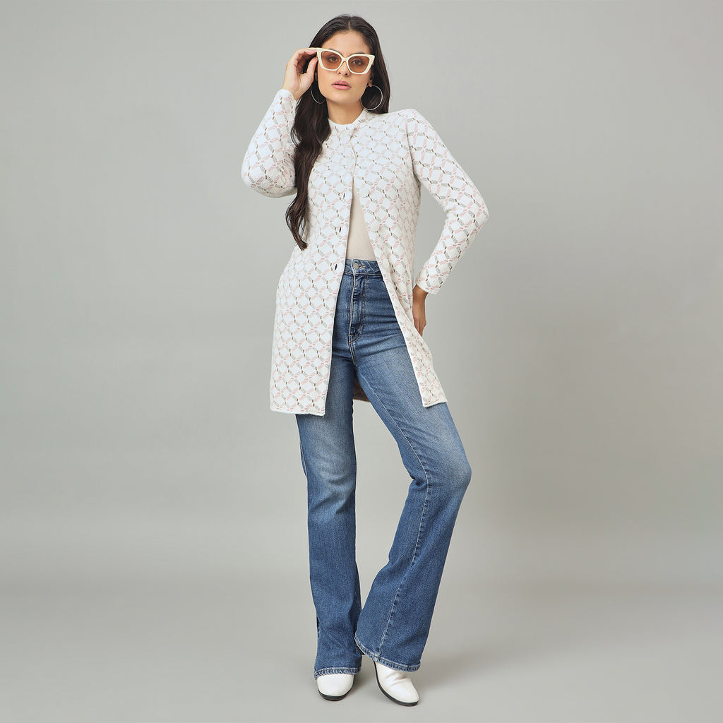 Duke Urban Women Long Coat Shortstyle Sweater (SDS1314)