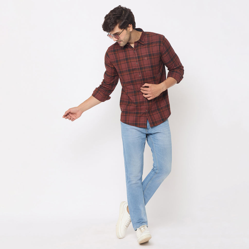 Duke Urban Men Full Sleeve Cotton Shirt (SDO7CKF)