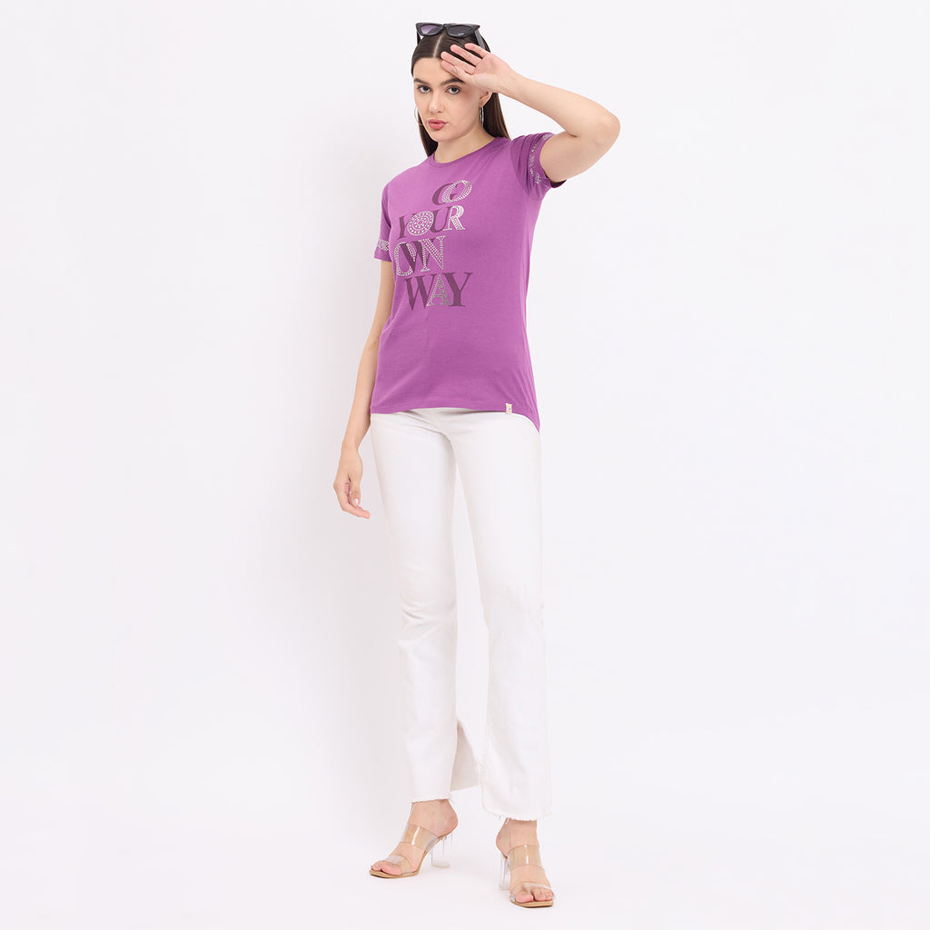 Duke Urban Women Short Sleeve Round Neck Top (LFX3282)