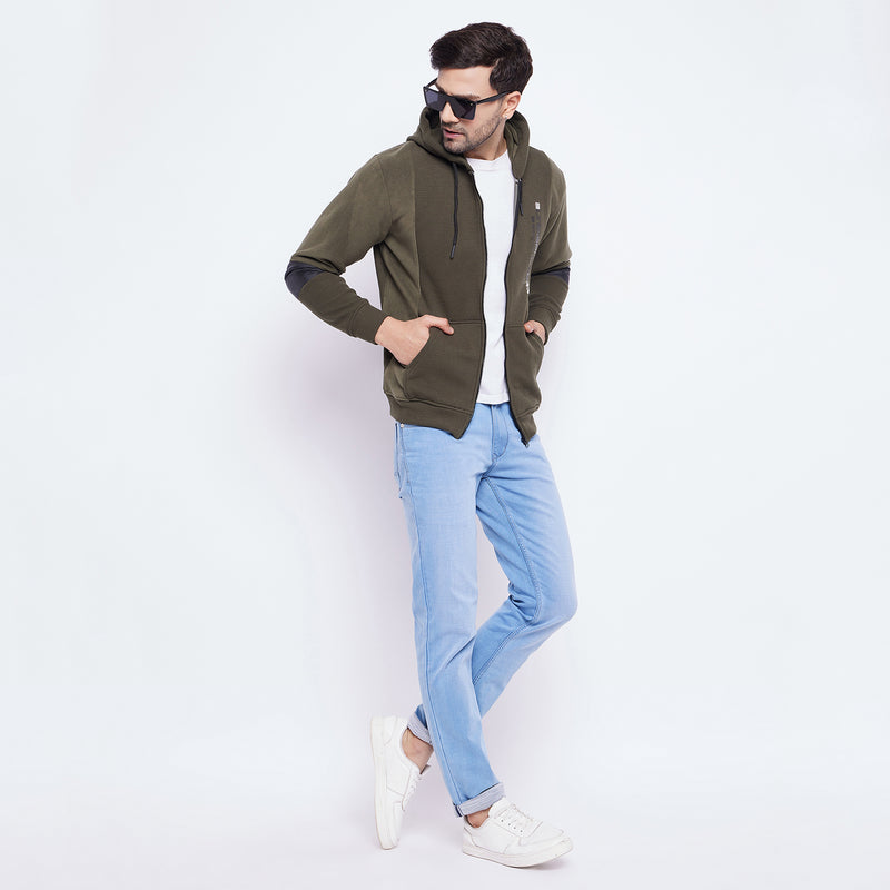 Duke Urban Men Zipper Hooded Sweatshirt (LF6320S)