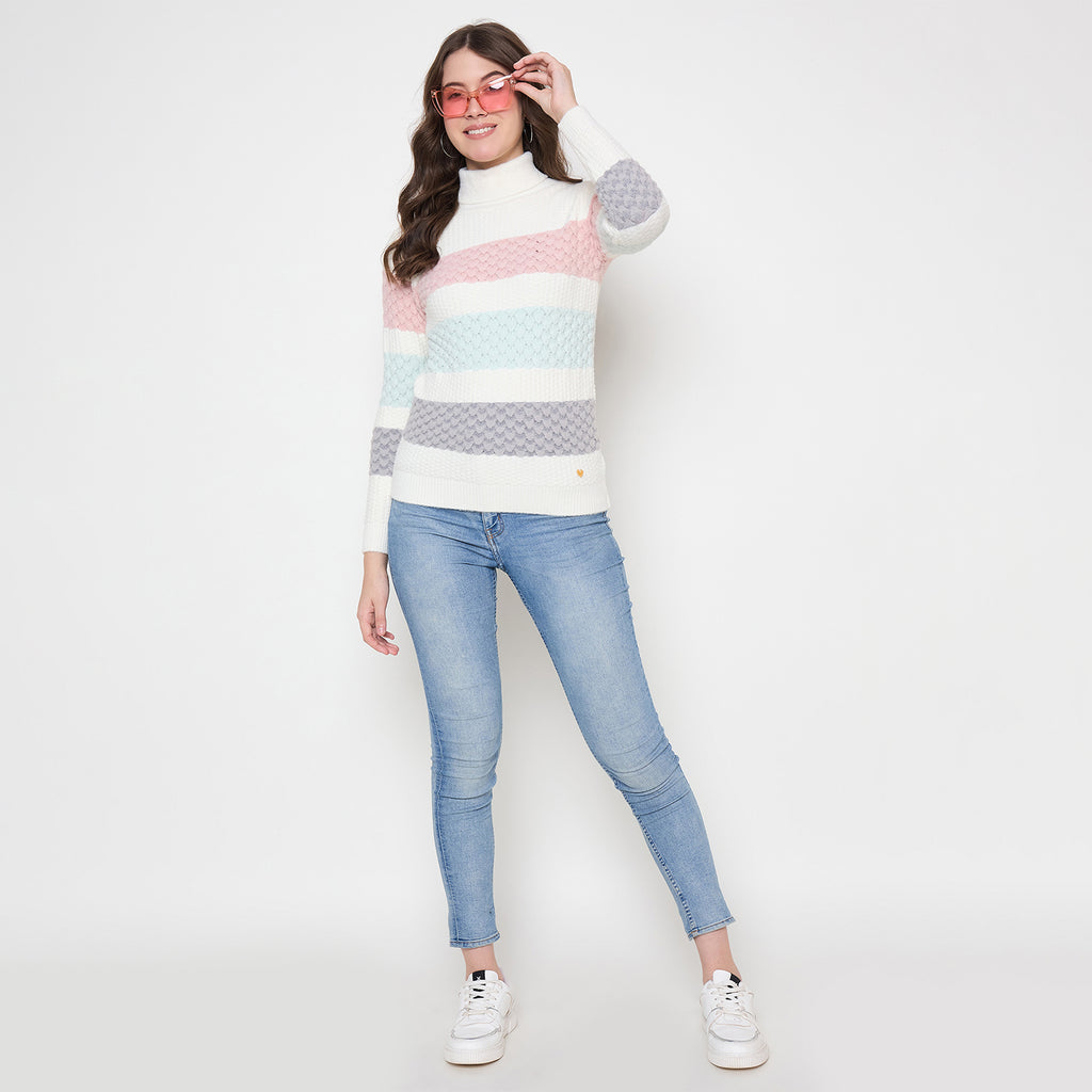 Duke Urban Women Full Sleeve High Neck Pullover (SDS1397)