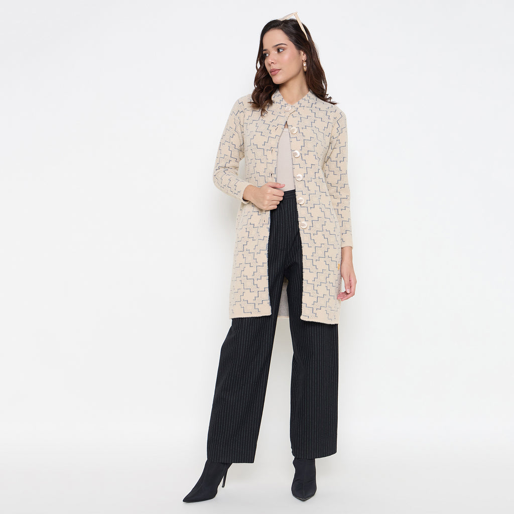 Duke Urban Women Full Sleeve Long Coat Type Sweater (SDS1312)