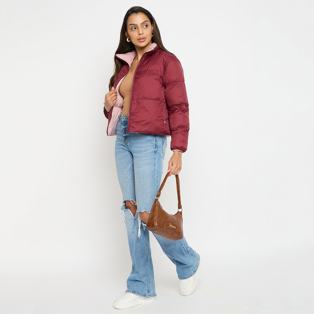 Duke Urban Women Full Sleeve Short Reversible Jacket (SDZ4044)
