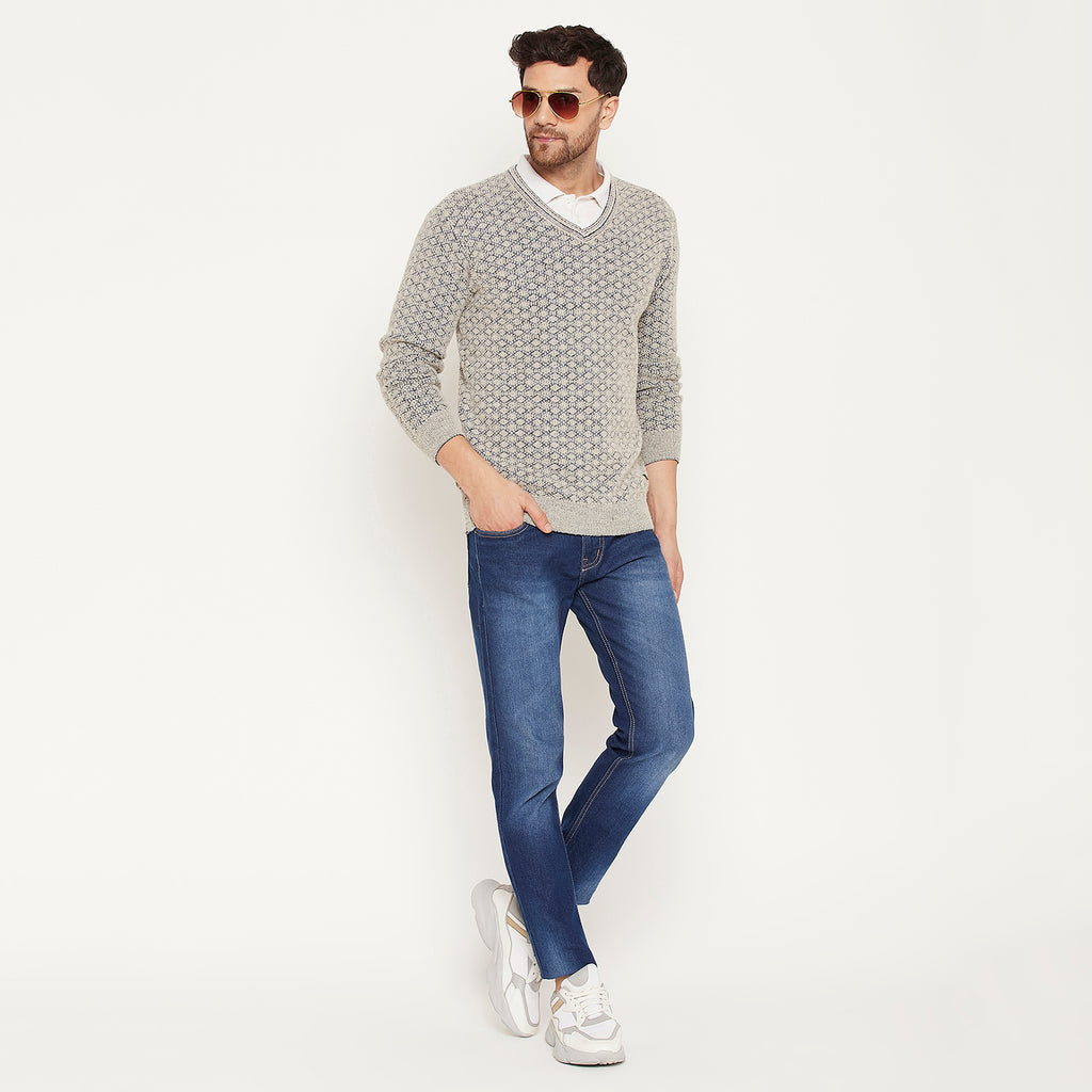 Duke Urban Men Full Sleeve V Neck Sweater (SDS2130)