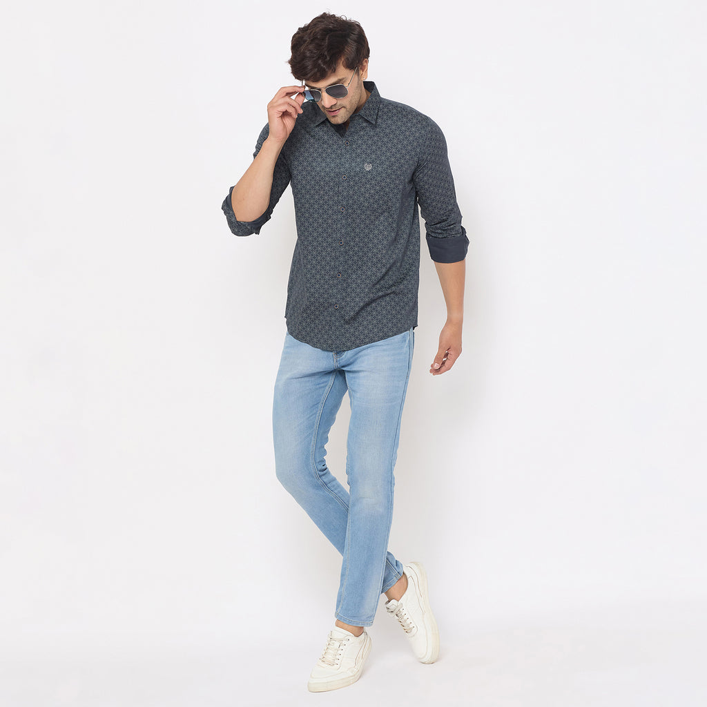 Duke Urban Men Full Sleeve Cotton Shirt (SDO6PRTS)