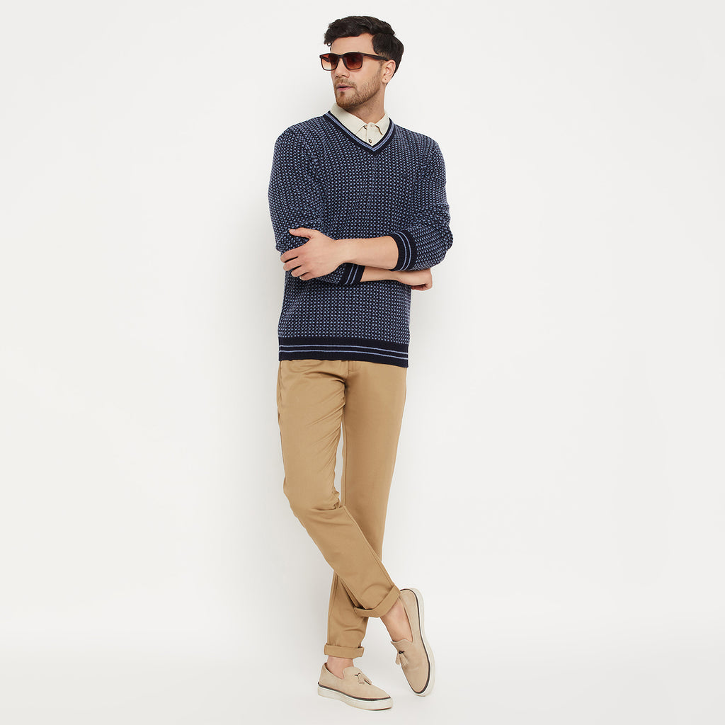 Duke Urban Men Full Sleeve V Neck Sweater (SDS2119)