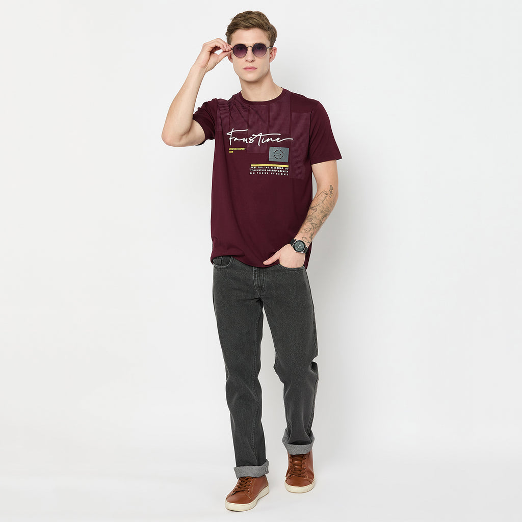 Duke Urban Men Half Sleeve Cotton Tshirt (LF7342)