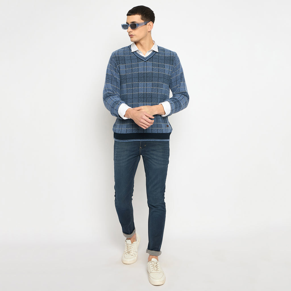 Duke Urban Men Full Sleeve V-Neck Sweater (SDS2126)