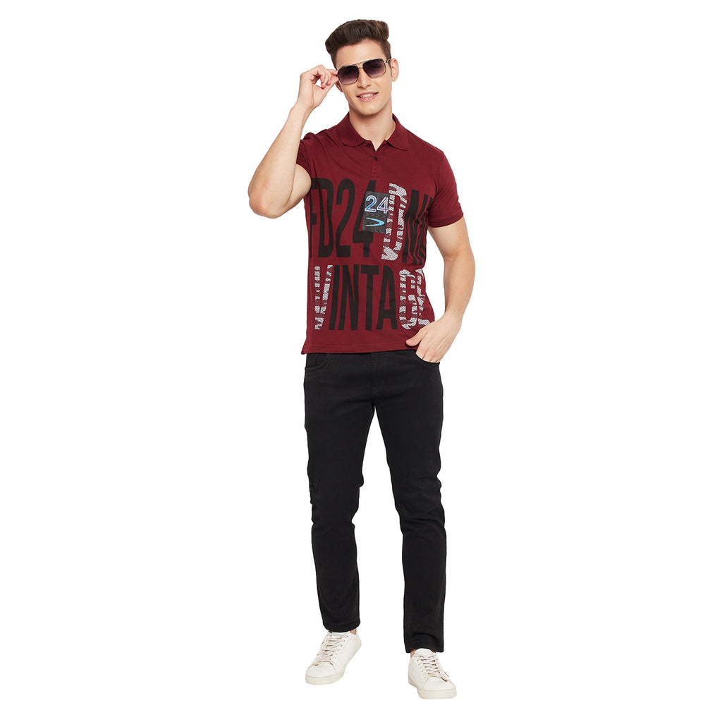 Duke Urban Men Half Sleeve Polo Neck T-Shirt (LQ2423)