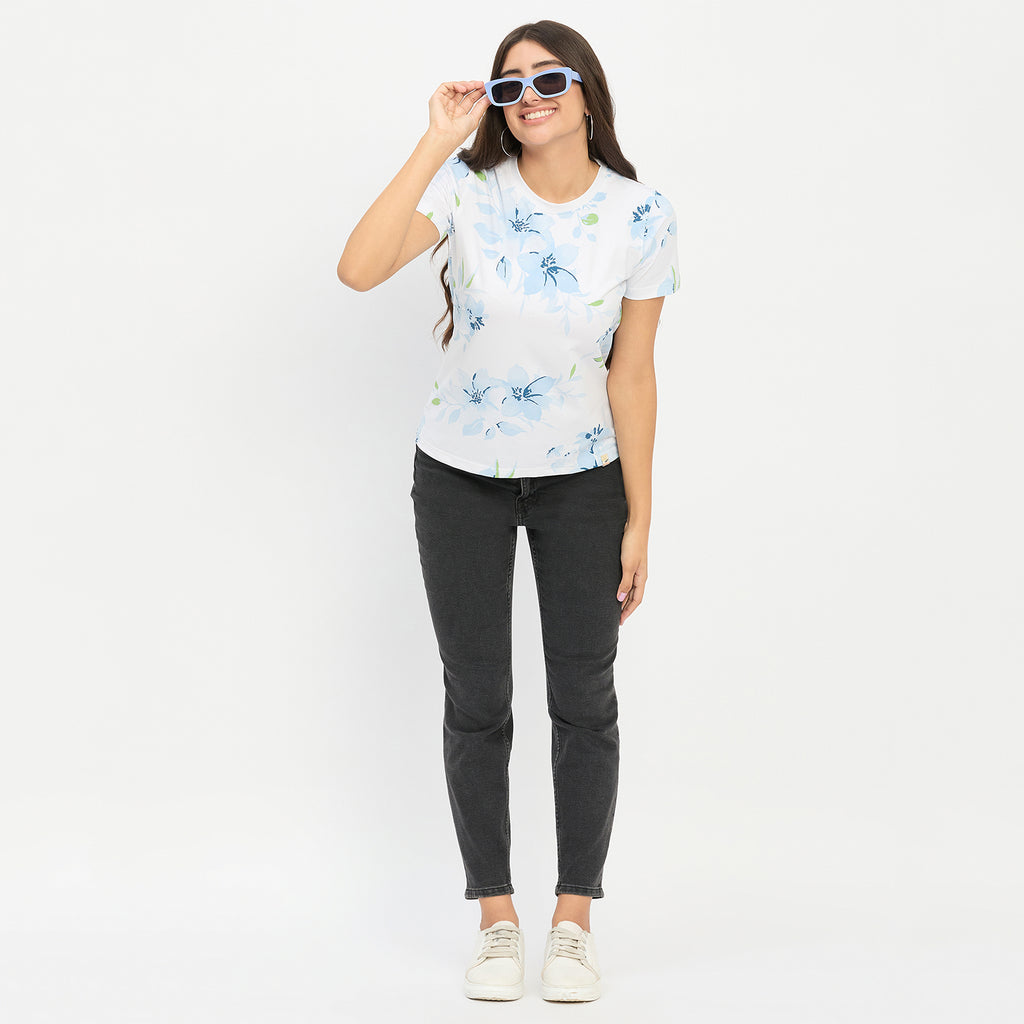 Duke Urban Women Half Sleeve Round Neck Top (LFX3287)