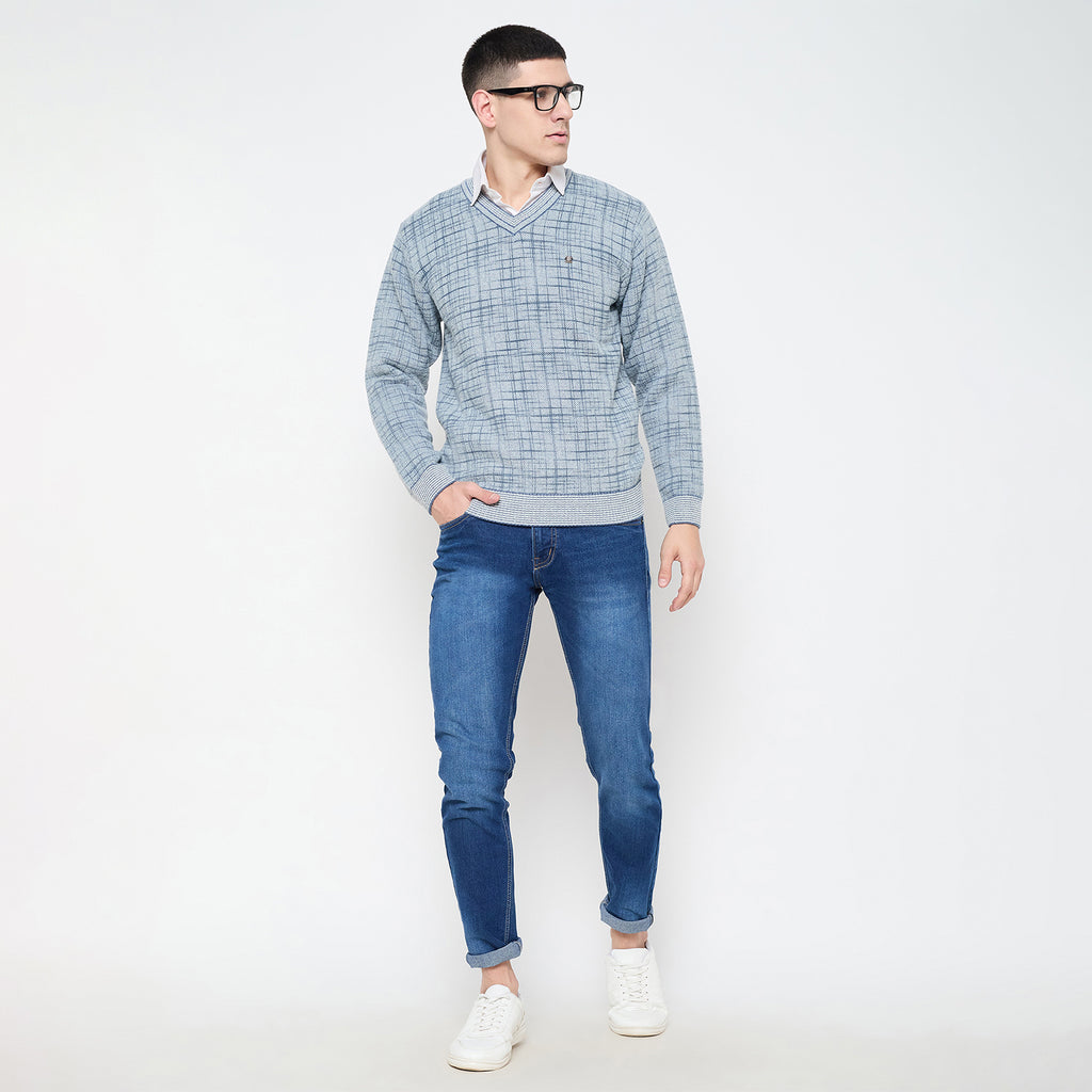 Duke Urban Men Full Sleeve V Neck Sweater (SDS2233)