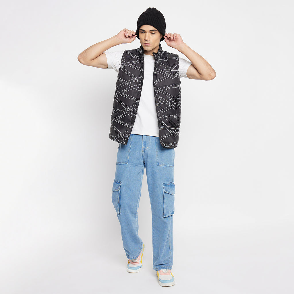 Duke Urban Men Sleeveless Reversible Jacket (SDZ3057)