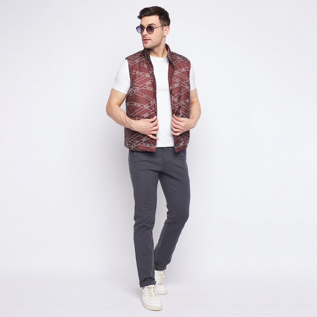 Duke Urban Men Sleeveless Reversible Jacket (SDZ3057)